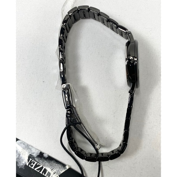 Citizen Quartz Watch Womens G011-S106877‎ Black Metal Bracelet Japan NEW BATTERY main image 5